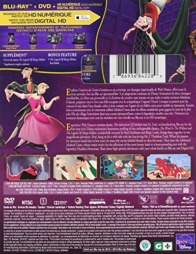 The Adventures Of Ichabod And Mr. Toad [Blu-ray] (Bilingual)