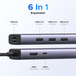 UGREEN Revodok USB C Hub 6-in-1, USB C to Ethernet Adapter with RJ45, 4K@30Hz HDMI, 3 USB 5Gbps, 100W Power Delivery, Compatible with MacBook Neo/Air/Pro,HP, ASUS, XPS13/15, Mac mini,iPad Pro and More 🍁 All In One Marketplace Canada