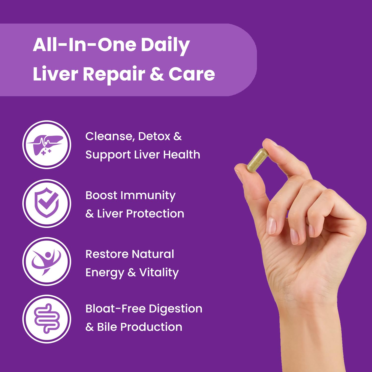 Liver Cleanse Detox & Repair Formula – 25+ Herbal Ingredients for Liver Health – Milk Thistle (80% Silymarin), Artichoke, Dandelion Root & More – Liver Support Supplement – 120 Capsules 🍁 All In One Marketplace Canada