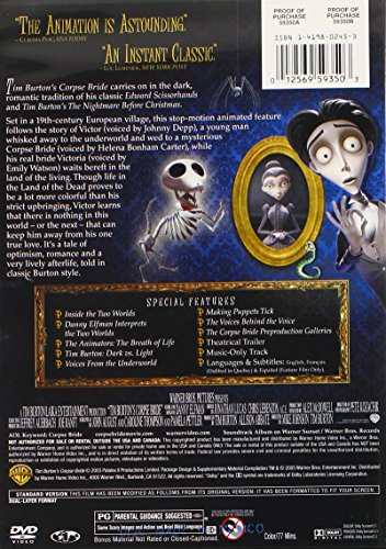 Tim Burton's Corpse Bride / La Mariée Cadavérique (Full Screen)