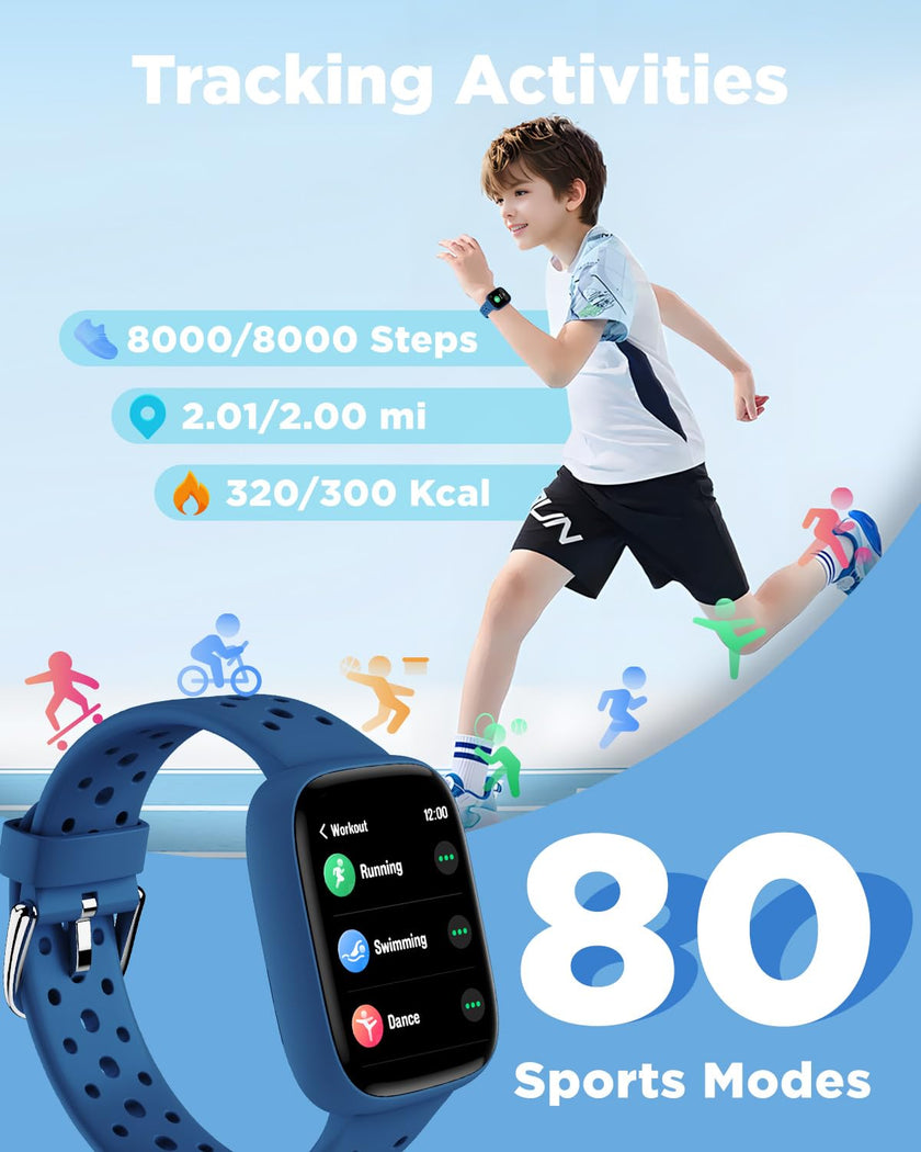 BIGGERFIVE Smart Watch for Kids, 1.8