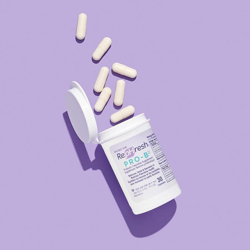 RepHresh Pro-B Probiotic Feminine Supplement, Balances Yeast and Bacteria, Womens Probiotic, Restore Healthy, Vaginal Flora with L. rhamnosus GR-1 & RC-14, 30 Oral Capsules 🍁 All In One Marketplace Canada