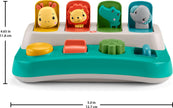 Fisher-Price Baby Early Learning Toy with Fine Motor Activities for Cause-and-Effect Play, Busy Buddies Pop-Up 🍁 All In One Marketplace Canada