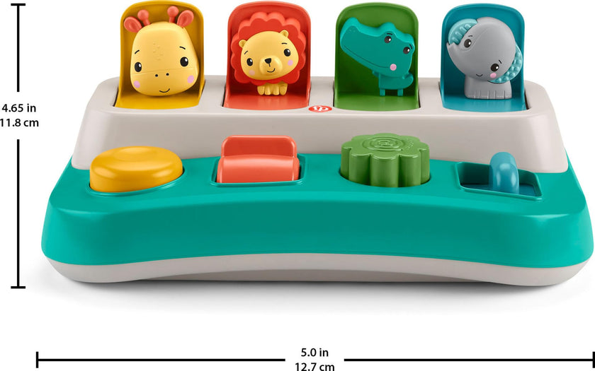 Fisher-Price Baby Early Learning Toy with Fine Motor Activities for Cause-and-Effect Play, Busy Buddies Pop-Up 🍁 All In One Marketplace Canada