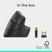 Logitech Lift Vertical Ergonomic Mouse, Wireless, Bluetooth or Logi Bolt USB Receiver, Quiet clicks, 6 Buttons, Compatible with Windows/macOS/iPadOS, Laptop, PC - Graphite 🍁 All In One Marketplace Canada