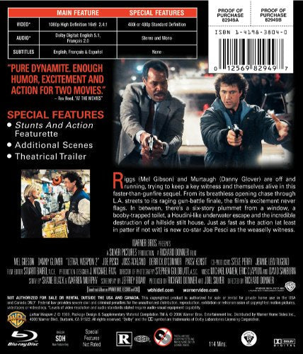 Lethal Weapon 2 - Blu-Ray (Used)