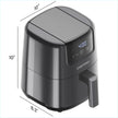 CHEFMAN 2 Qt Mini Air Fryer – Digital Space-Saving Compact Air Fryer with Nonstick and Dishwasher Safe Basket, Quick & Easy Meals in Minutes, Features Digital Timer and Shake Reminder – Grey 🍁 All In One Marketplace Canada