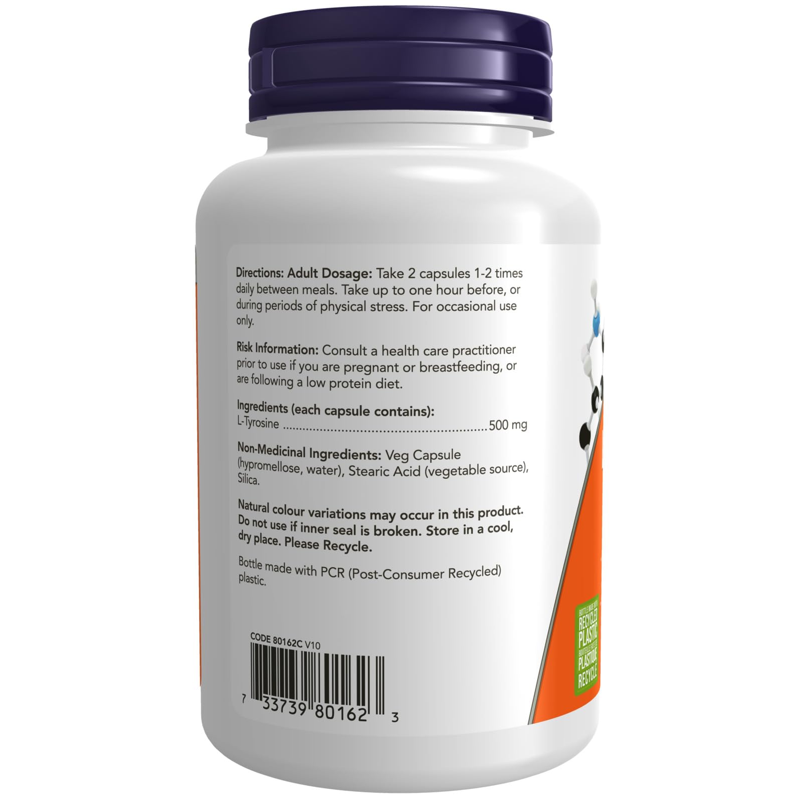 NOW Supplements, L-Tyrosine 500 mg, Supports Mental Alertness, Neurotransmitter Support, 120 Capsules 🍁 All In One Marketplace Canada
