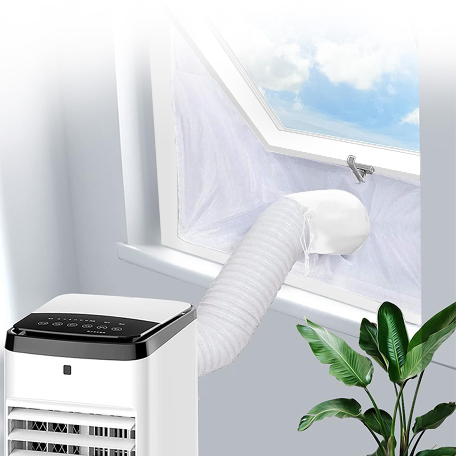Adjustable Window Seal for Portable Air Conditioner, AC Heat Insulated Window Seal Easy to Install Universal Sealing Cloth for Window -3M 🍁 All In One Marketplace Canada