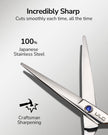 Hair Cutting Scissors, ULG Professional Hair Scissors 6.5 inch Right-Hand Razor Edge Barber Shears Salon Hair Cutting Shears Made of Japanese Stainless Steel, Hand Sharpened Blue 🍁 All In One Marketplace Canada