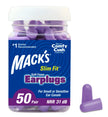 Mack's Slim Fit Soft Foam Earplugs, 50 Pair - Small Ear Plugs for Sleeping, Snoring, Traveling, Concerts, Shooting Sports & Power Tools 🍁 All In One Marketplace Canada