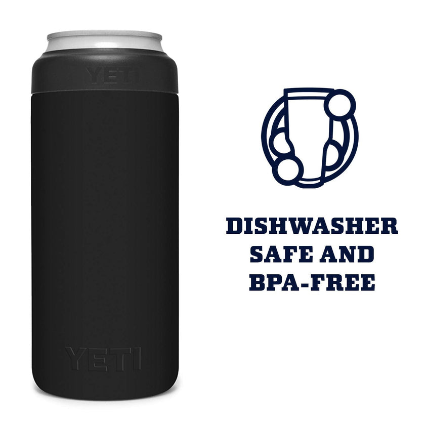 YETI Rambler 12 oz. Colster Slim Can Insulator for The Slim Hard Seltzer Cans, Black 🍁 All In One Marketplace Canada