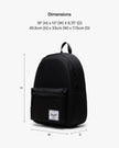 Herschel Classic Backpack, Unisex, Black, Mod XL - 25L 🍁 All In One Marketplace Canada
