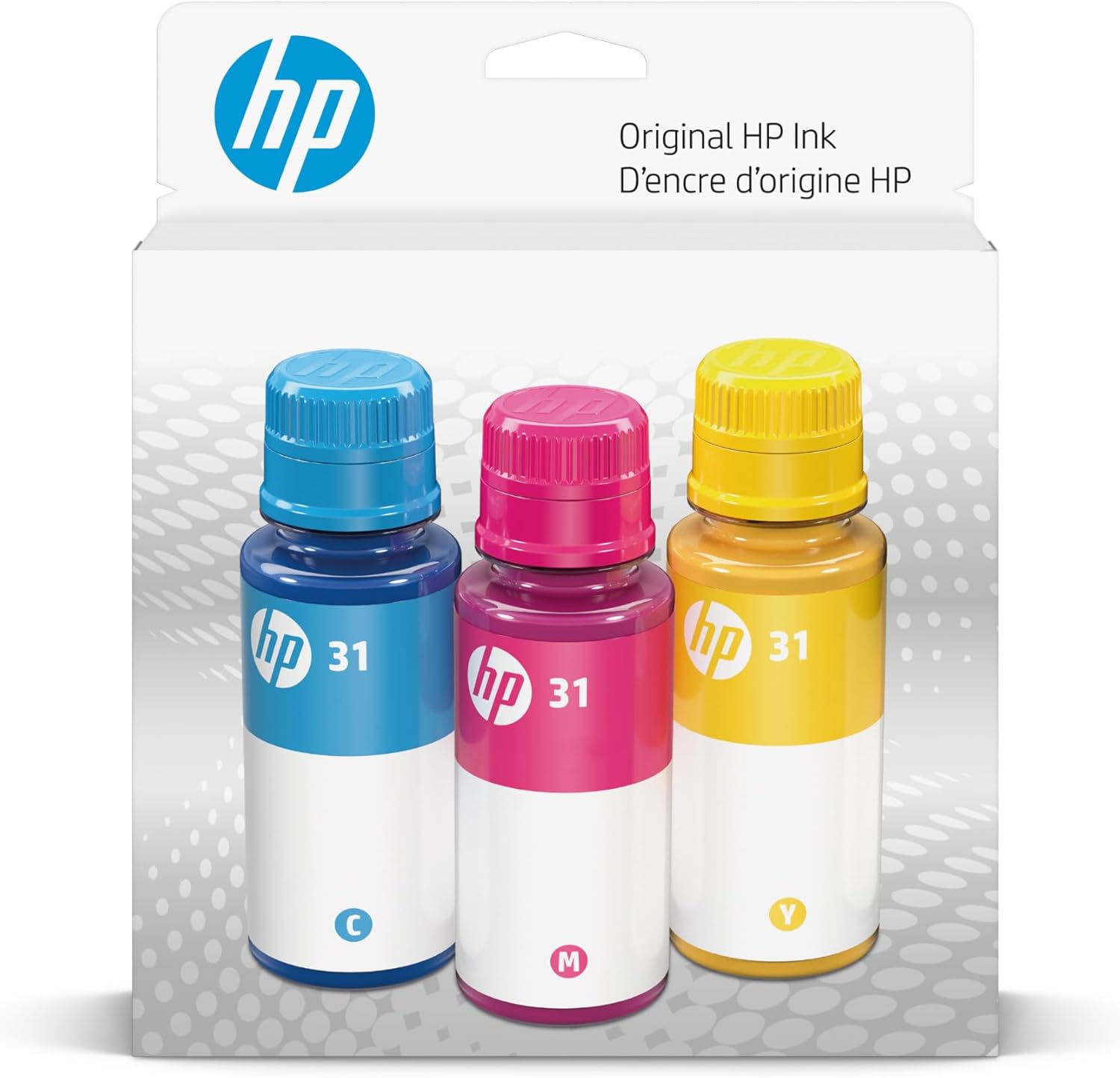 HPI 31 CMY ORIGINAL INK BOTTLE COMBO 3PK