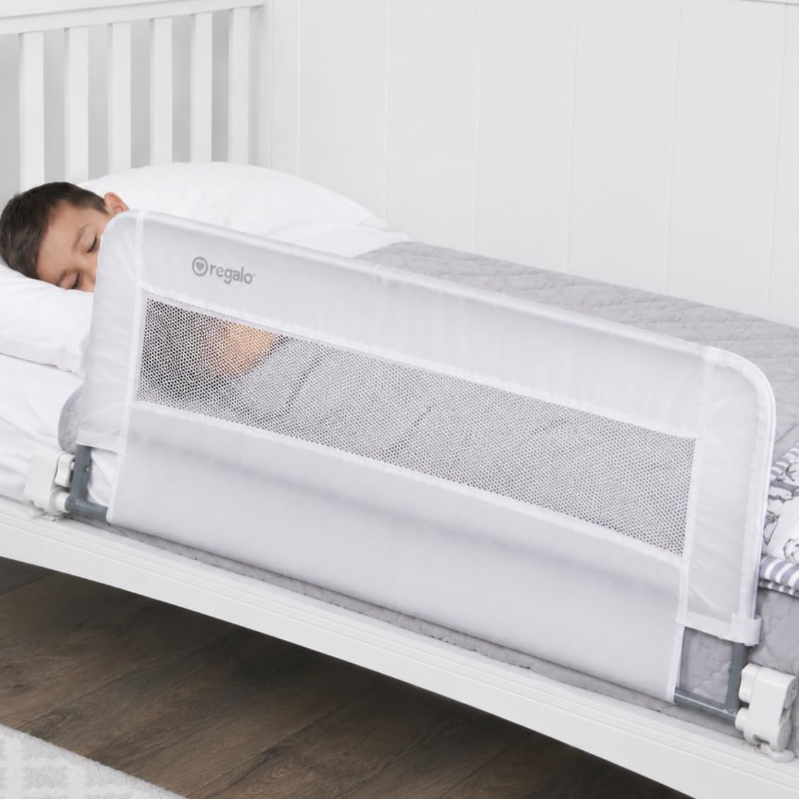 Regalo Swing Down Crib Rail, with Reinforced Anchor Safety System 🍁 All In One Marketplace Canada