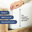 Full Size Fitted Bed Sheet - Hotel Luxury Single Fitted Sheet Only - Fits Mattress Up To 16 - Extra Soft, Wrinkle Free, Breathable & Cooling - Bottom Fitted Sheet - White Single Fitted Sheet Only 🍁 All In One Marketplace Canada