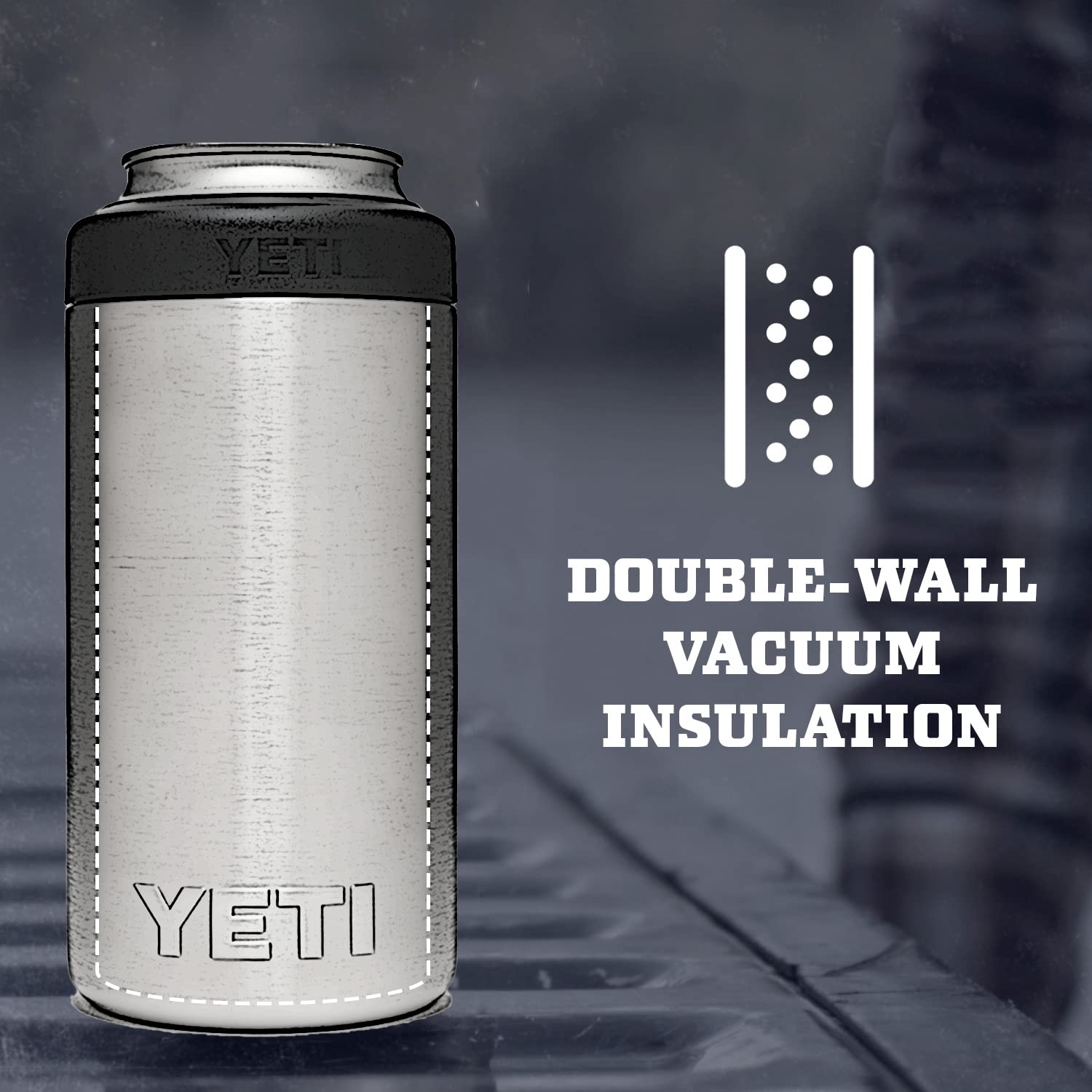 YETI Rambler 16 oz. Colster Tall Can Insulator for Tallboys & 16 oz. Cans, Stainless 🍁 All In One Marketplace Canada