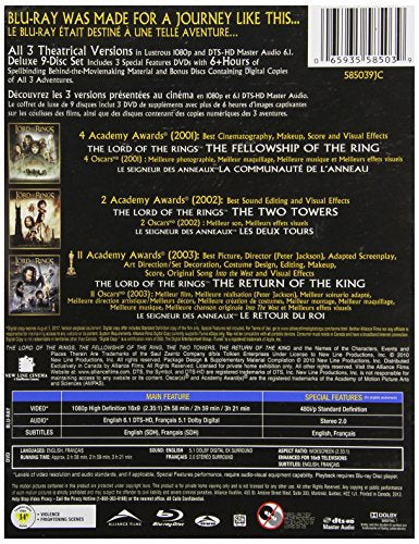 The Lord of the Rings / The Motion Picture Trilogy: Theatrical Edition - Blu-Ray