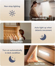 Under Cabinet Lighting, LED Motion Sensor Light Indoor, 2200mAh USB Rechargeable Closet Lights Battery Operated, Stick On Magnetic Wireless Dimmable Under Counter Lights for Kitchen, Stairs (2 Pack) 🍁 All In One Marketplace Canada