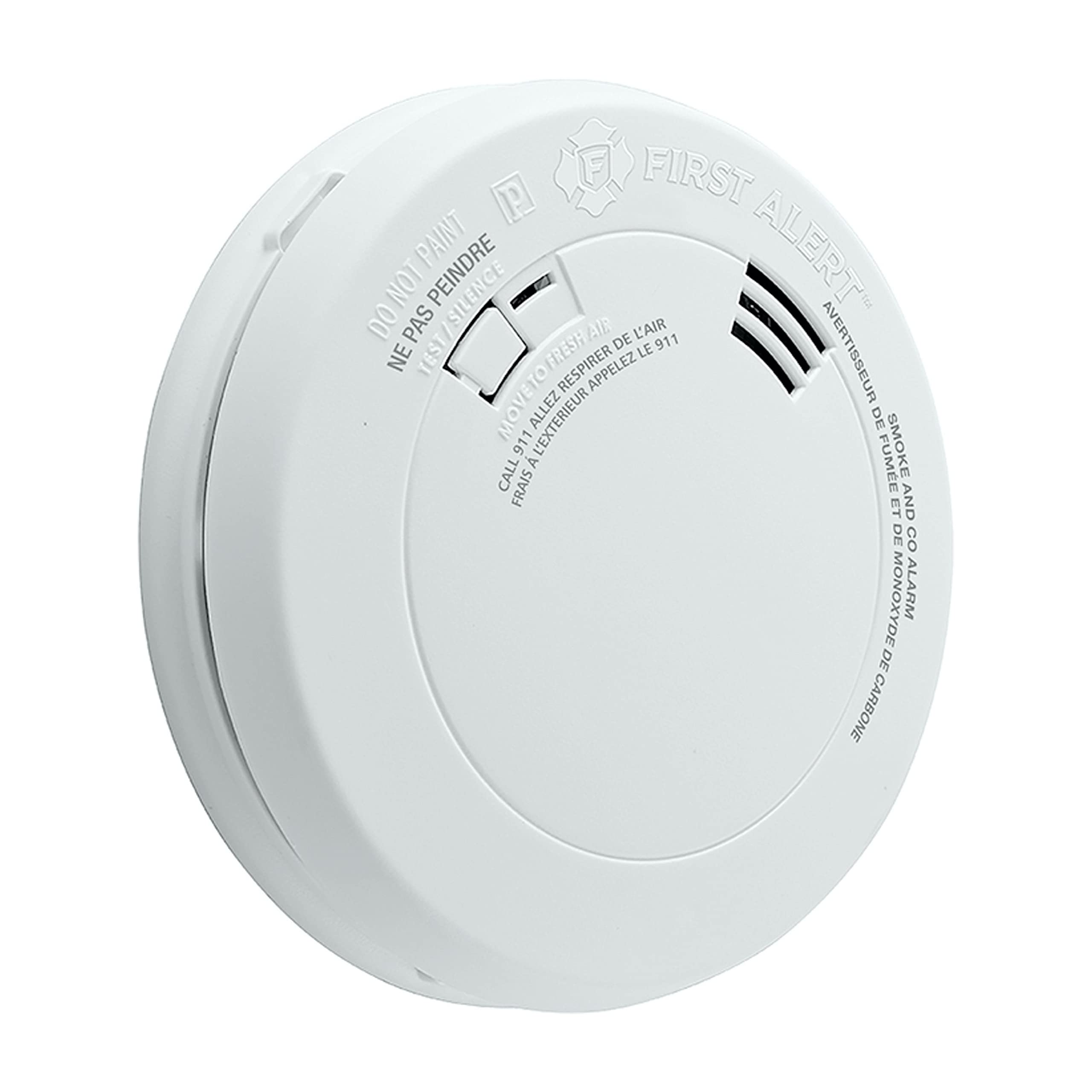 First Alert 10 Year Battery Smoke and Carbon Monoxide Alarm with Voice Alert, White, PRC710VA-6 🍁 All In One Marketplace Canada