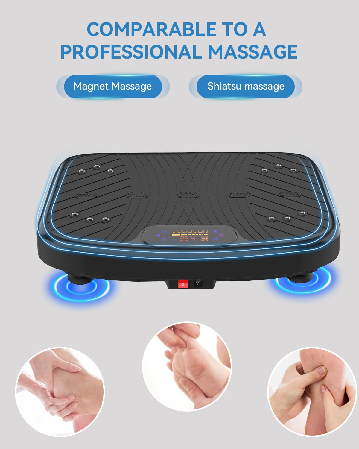 GDCOO Vibration Plate Exercise Machine, Vibrating Plate for Lymphatic Drainage, Vibrating Platform with 200 Adjustable Speeds, Fitness & Weight Loss Vibration Plate, 450 Lbs Max Capacity (Matte Black) 🍁 All In One Marketplace Canada