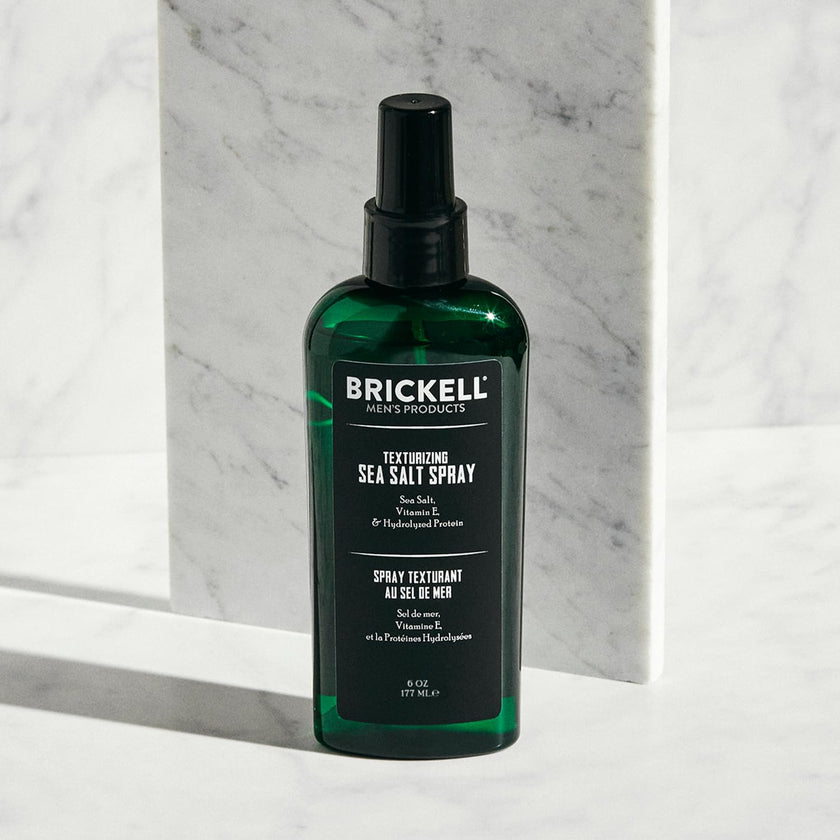 Brickell Men's Texturizing Sea Salt Spray for Men, Natural & Organic, Alcohol-Free, For a Beach or Surfer Hair Style, 177 mL 🍁 All In One Marketplace Canada