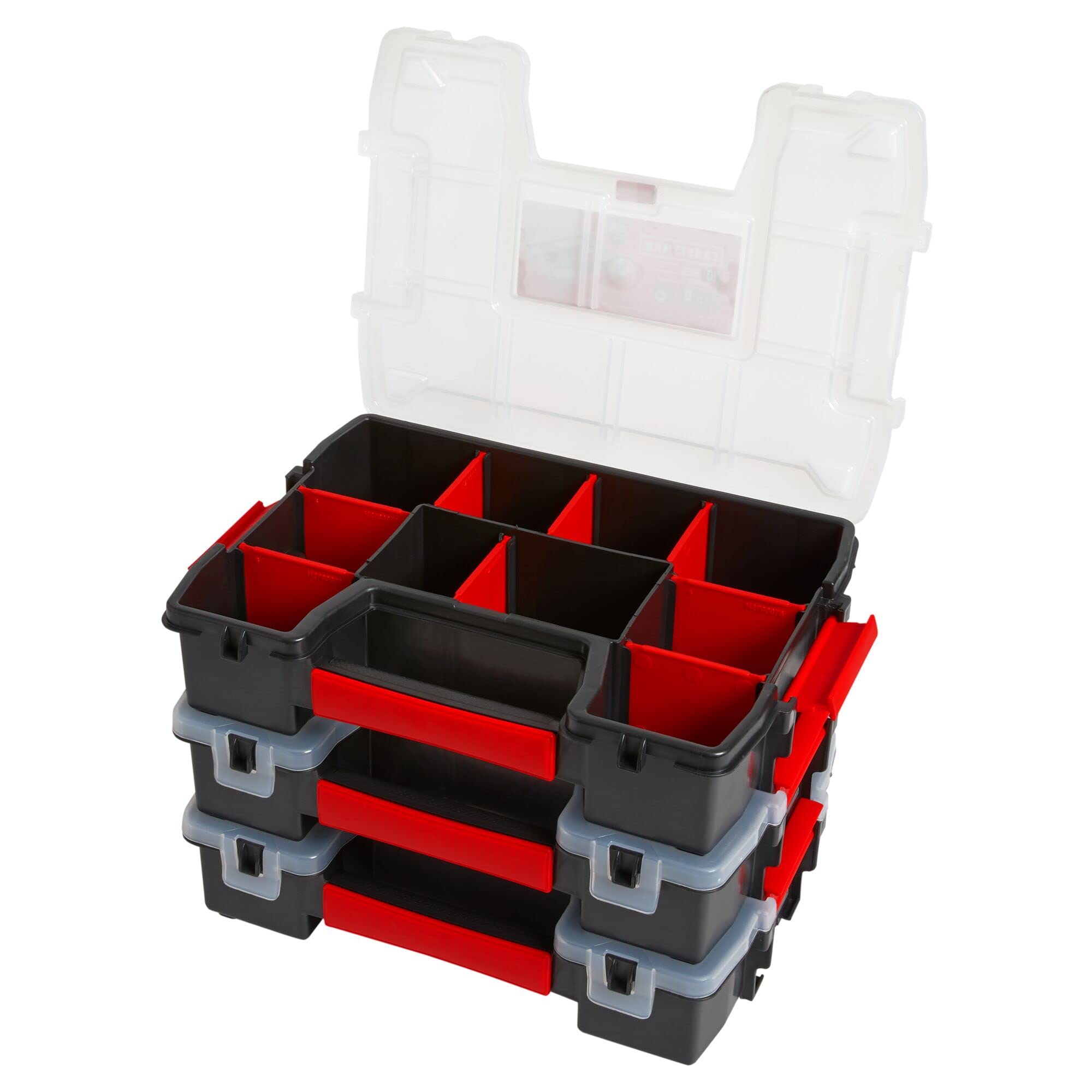 CRAFTSMAN Storage Organizer, Small Parts Organizer, 3-Packs with 10-Compartments, Lid Includes Secure Latch (CMST60964M) 🍁 All In One Marketplace Canada
