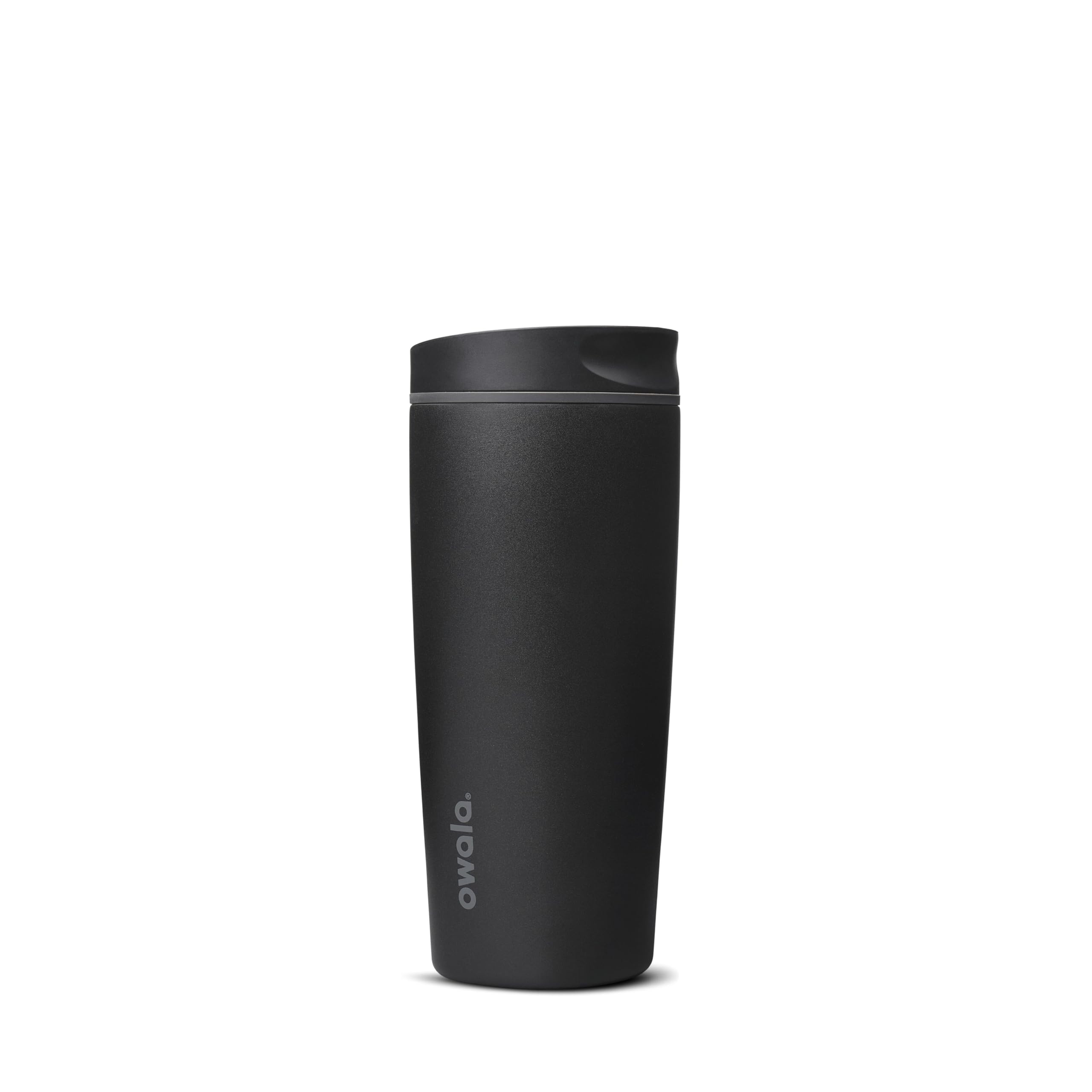 Owala SmoothSip Slider Insulated Stainless Steel Coffee Tumbler, Reusable Iced Coffee Cup, Hot Coffee Travel Mug, BPA Free 20 oz, Very Very Dark 🍁 All In One Marketplace Canada