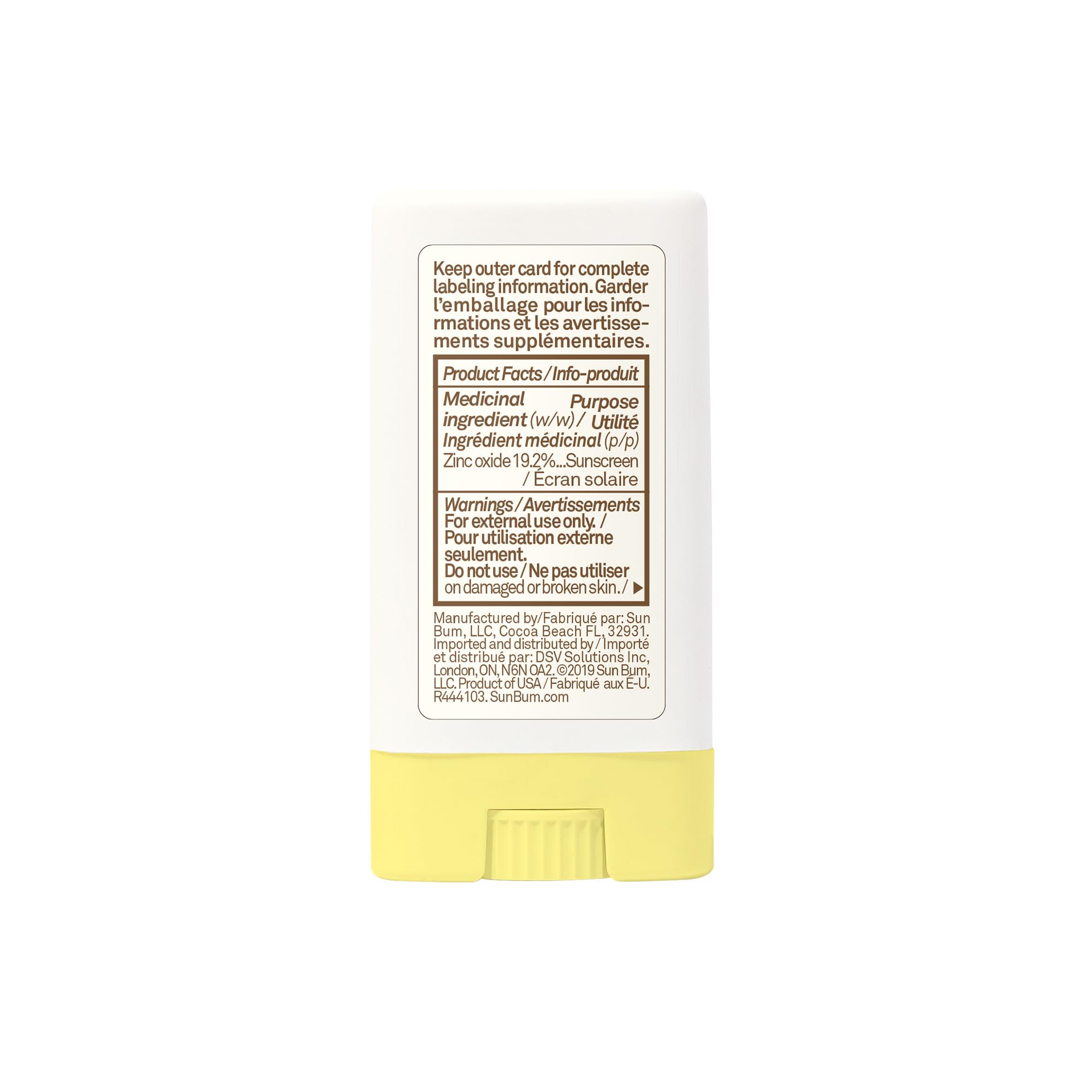 Sun Bum Baby Bum Spf 50 Sunscreen Face Stick | Mineral Uva/uvb Face and Body Protection for Sensitive Skin | Fragrance Free | Travel size | 13g 🍁 All In One Marketplace Canada