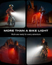 WOCBUY Bike Lights, Ultra-Slim & Lightweight Rechargeable Bicycle Lights Set, [5+6 Modes] Dual USB-C Bike Lights Front and Back, IP65 Waterproof Bicycle Lights for Night Riding Road Mountain Cycling 🍁 All In One Marketplace Canada