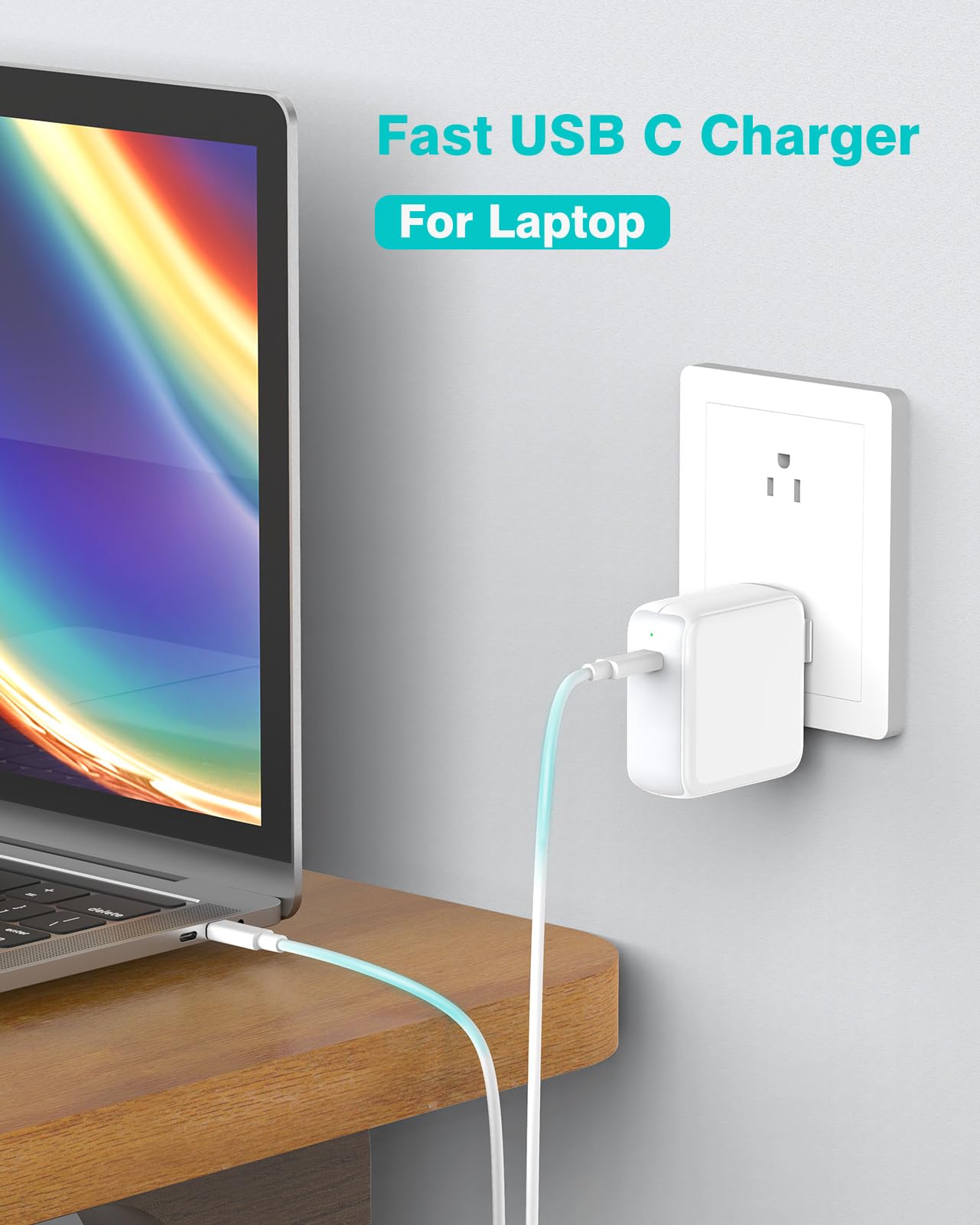 IFEART 70W USB C Charger Compatible with MacBook Air 13/15 inch (2018-2025) and Pro 13/14/15/16 inch (2016-2024), Includes 6.6ft/2M Type C Cable 🍁 All In One Marketplace Canada
