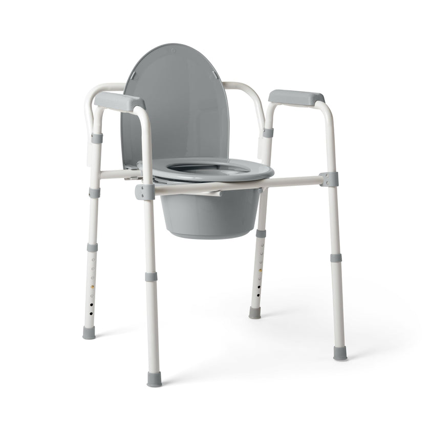 Medline 3-in-1 Steel Folding Bedside Commode, Height Adjustable, 350lb 🍁 All In One Marketplace Canada