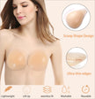 Deceny CB Sticky Bra Push Up Adhesive Bra Invisible Silicone Bra Backless Strapless Bras with Nipple Covers for Women(C/D,Beige) 🍁 All In One Marketplace Canada