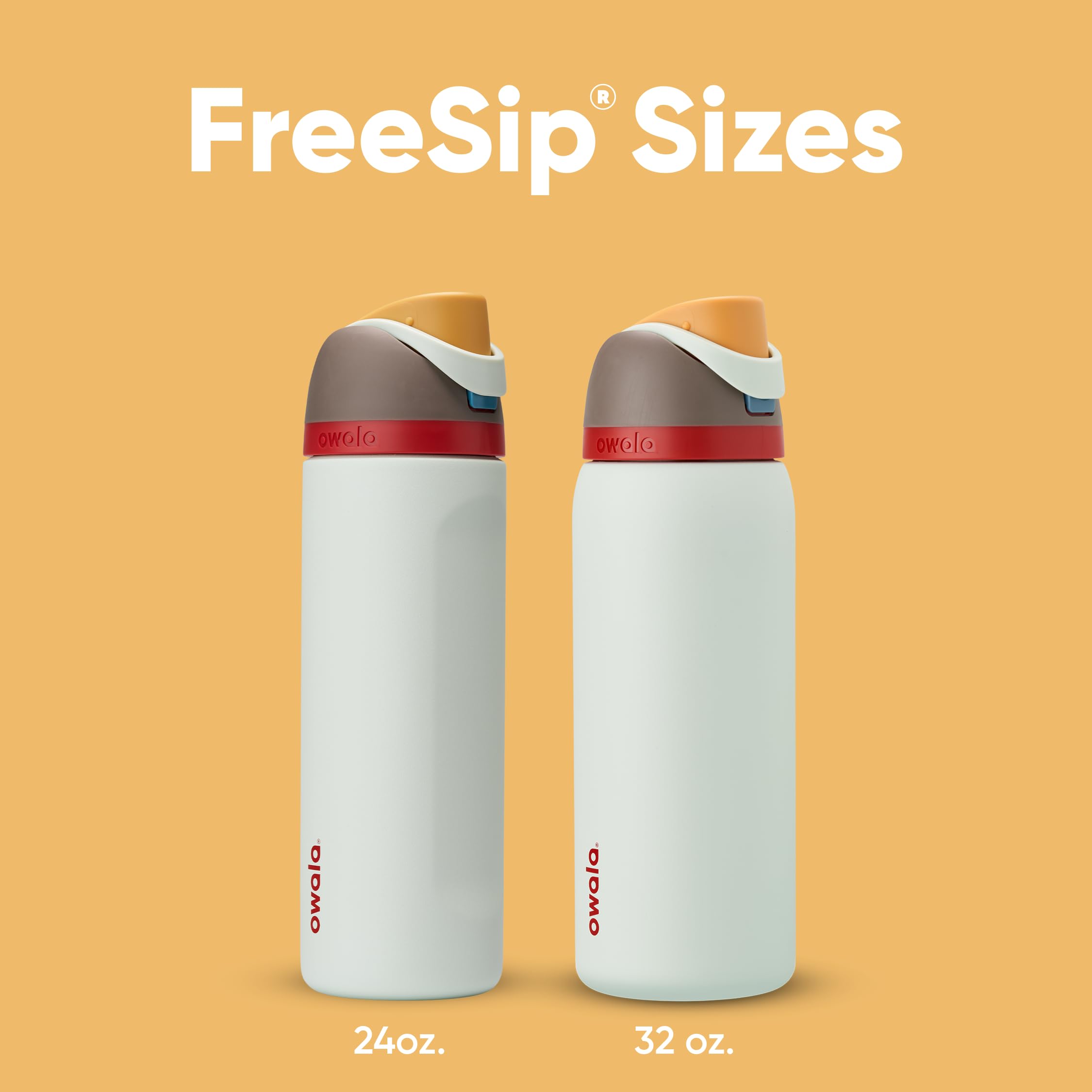 Owala FreeSip Insulated Stainless Steel Water Bottle with Straw for Sports and Travel, BPA-Free, 24-oz, Boneyard 🍁 All In One Marketplace Canada