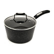 Starfrit The Rock 2.8L (3Qt) Non-Stick Saucepan - Durable Forged Aluminum - Oven Safe - PFOA Free - Easy to Clean - Black 🍁 All In One Marketplace Canada