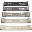 Gritin Resistance Bands, Set of 5 Skin-Friendly Resistance Exercise Band 🍁 All In One Marketplace Canada