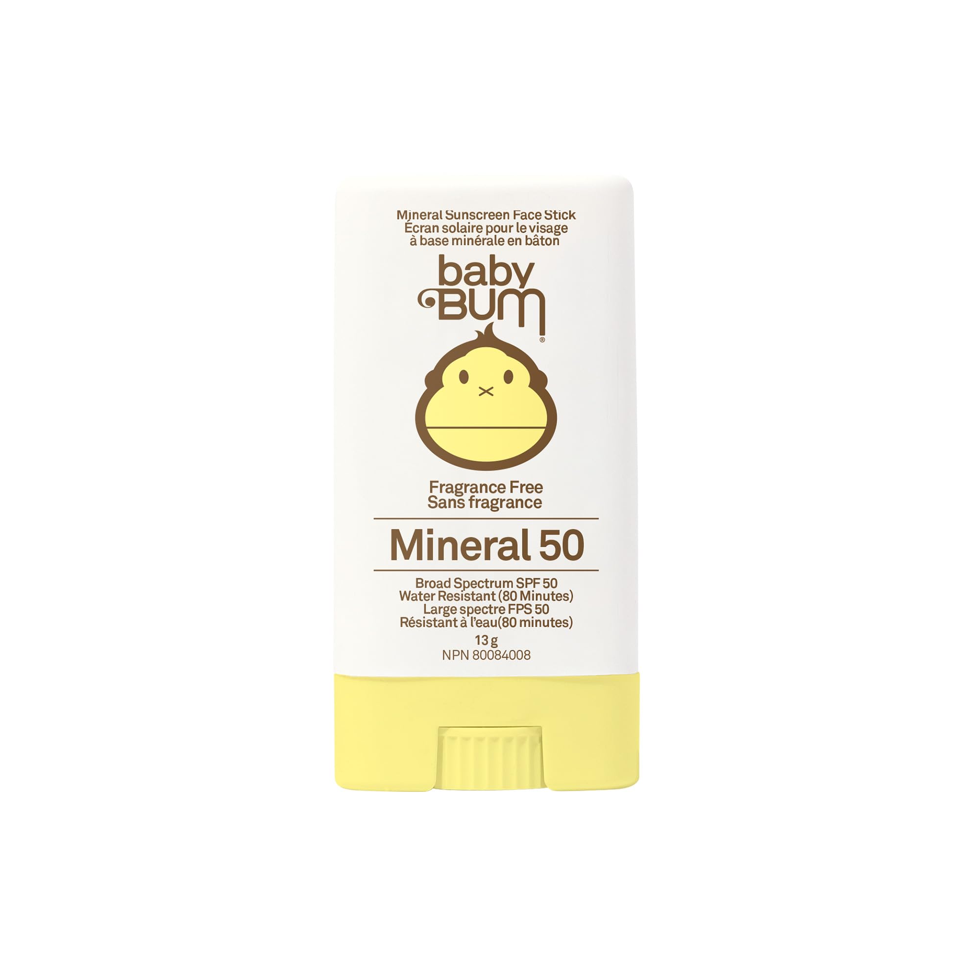 Sun Bum Baby Bum Spf 50 Sunscreen Face Stick | Mineral Uva/uvb Face and Body Protection for Sensitive Skin | Fragrance Free | Travel size | 13g 🍁 All In One Marketplace Canada