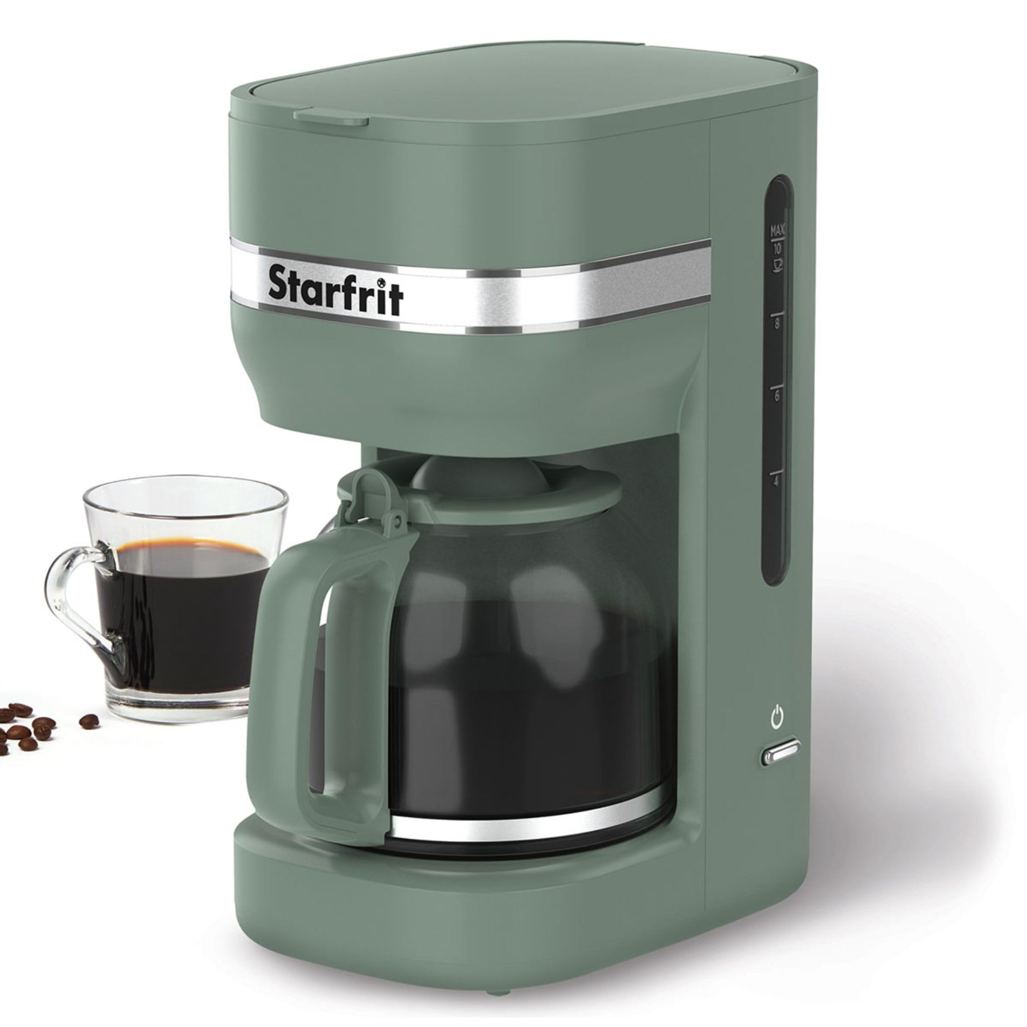 Starfrit 10-Cup Coffee Maker – Keep Warm Function – Reusable Filter Basket – Easy to clean – 900W – Sage 🍁 All In One Marketplace Canada