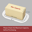 Large One-Handed Butter Dish with Lid for 1 lb Canadian Butter, Airtight Butter Keeper with Lid Fit a Full Pound Block of Butter,Locking Butter Container for Countertop,Cat/Dog Proof(White) 🍁 All In One Marketplace Canada