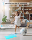 blurams Security Camera, 2K Indoor Camera 360-degree Pet Camera for Home Security w/ Motion Tracking, Phone App, 2-Way Audio, IR Night Vision, Siren, Works with Alexa & Google Assistant,White 🍁 All In One Marketplace Canada