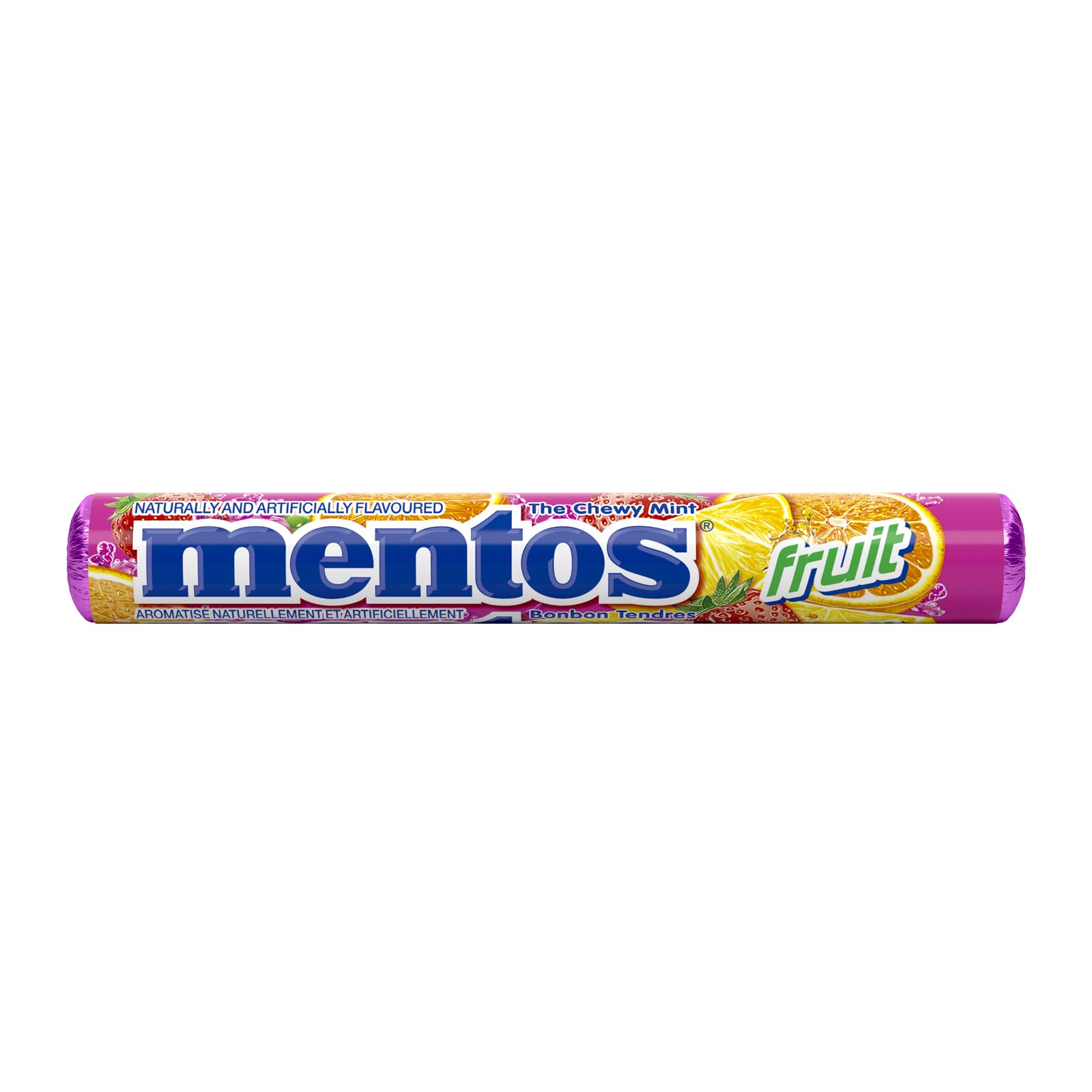 Mentos Chewy Mints, Fruit - Pack of 20 Rolls (280 Pieces), 37g per roll 🍁 All In One Marketplace Canada