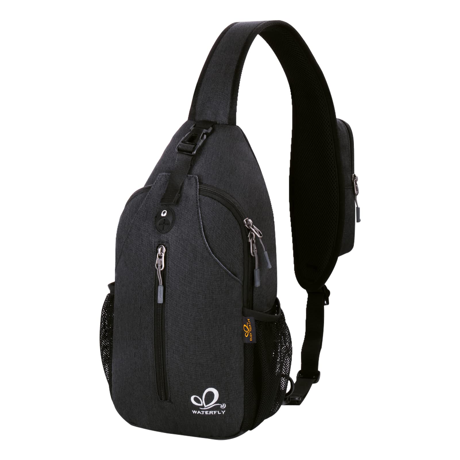 WATERFLY Sling Bag Sling Backpack Crossbody Bag Hiking Daypack for Men Women (Black Color) 🍁 All In One Marketplace Canada