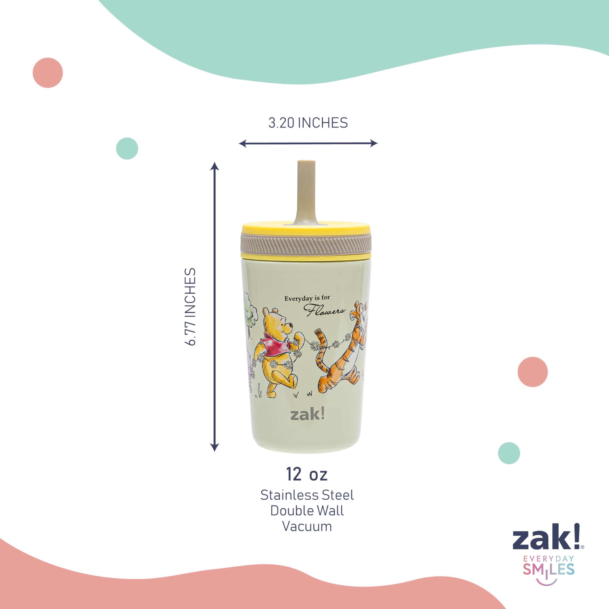 Zak Designs Bluey Kelso 12oz Stainless Steel Leak-Proof Toddler Straw Cup 🍁 All In One Marketplace Canada