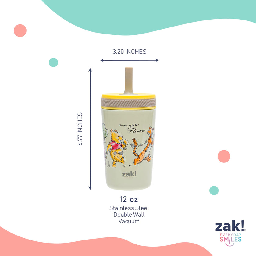 Zak Designs Bluey Kelso 12oz Stainless Steel Leak-Proof Toddler Straw Cup 🍁 All In One Marketplace Canada