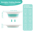 DEANIC Sitz Bath for Toilet Hemorrhoids, Postpartum Care, Collapsible Sitz Bath Tub for Hemorrhoids Treatment, Yoni Steam Seat Basin, Elderly Sit Bath (Green) 🍁 All In One Marketplace Canada
