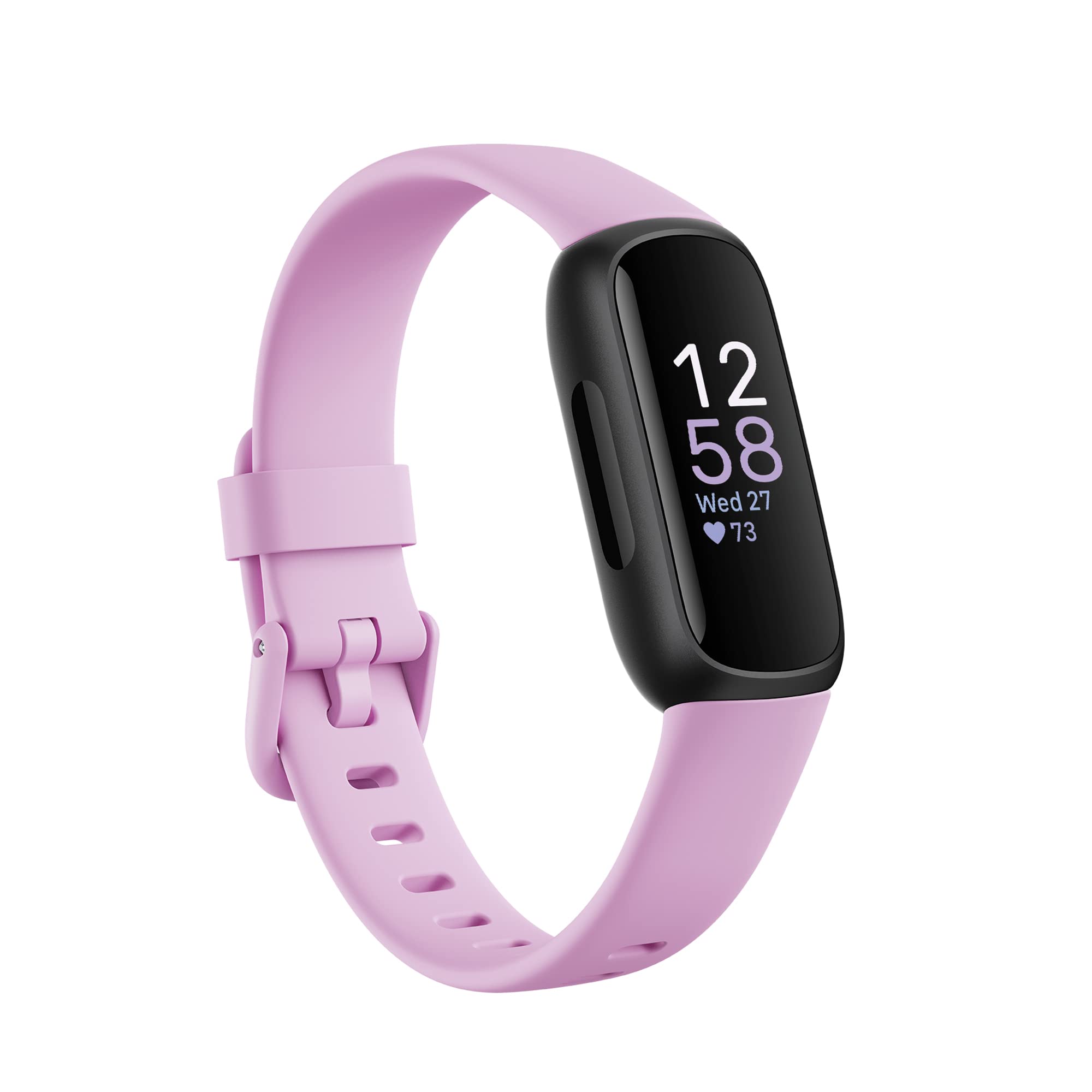 Google Fitbit Inspire 3 Health and Fitness Tracker with Stress Management, Workout Intensity, Sleep Tracking, 24/7 Heart Rate and More, Lilac Bliss/black, One Size (S and L Bands Included) 🍁 All In One Marketplace Canada