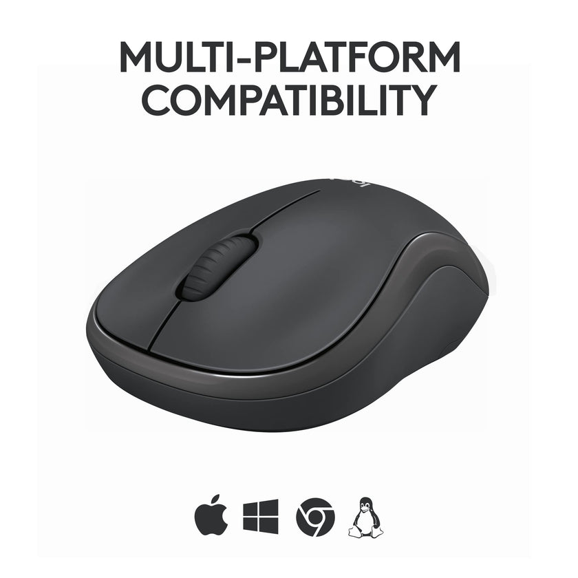 Logitech M240 Silent Bluetooth Mouse, Wireless, Compact, Portable, Smooth Tracking, 18-Month Battery, for Windows, macOS, ChromeOS, Compatible with PC, Mac, Laptop, Tablets - Graphite 🍁 All In One Marketplace Canada