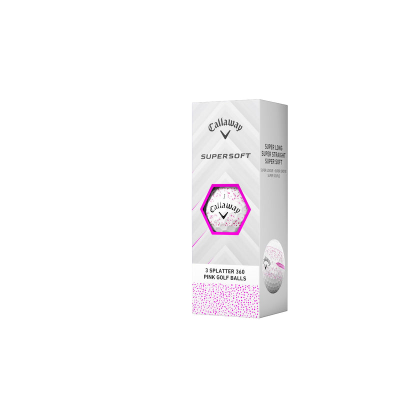 Callaway Golf Supersoft Golf Balls (2025, Pink Splatter) 🍁 All In One Marketplace Canada