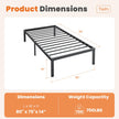 Sweetcrispy Twin Size Bed Frame, 12 Inch Under Bed Storage, Black 🍁 All In One Marketplace Canada