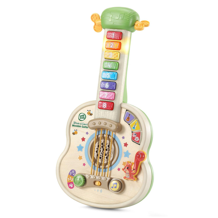 LeapFrog Strum & Count Wooden Guitar (English Version) 🍁 All In One Marketplace Canada